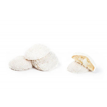 Печенье "Лукошко" пломбир в белой глазури и с кокосовой стружкой